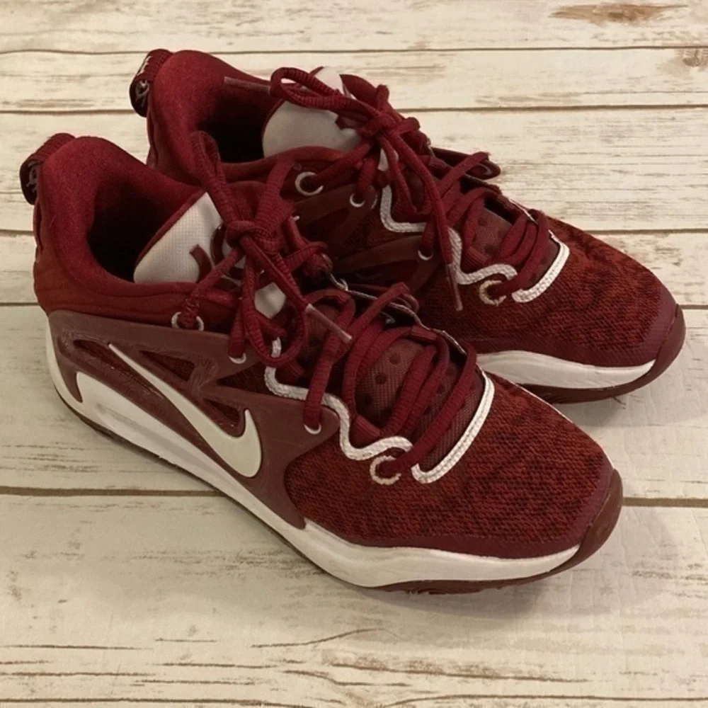 Nike Kevin Durant KD 15 TB Promo Low Team Basketball Sneakers Wine Red Size 6